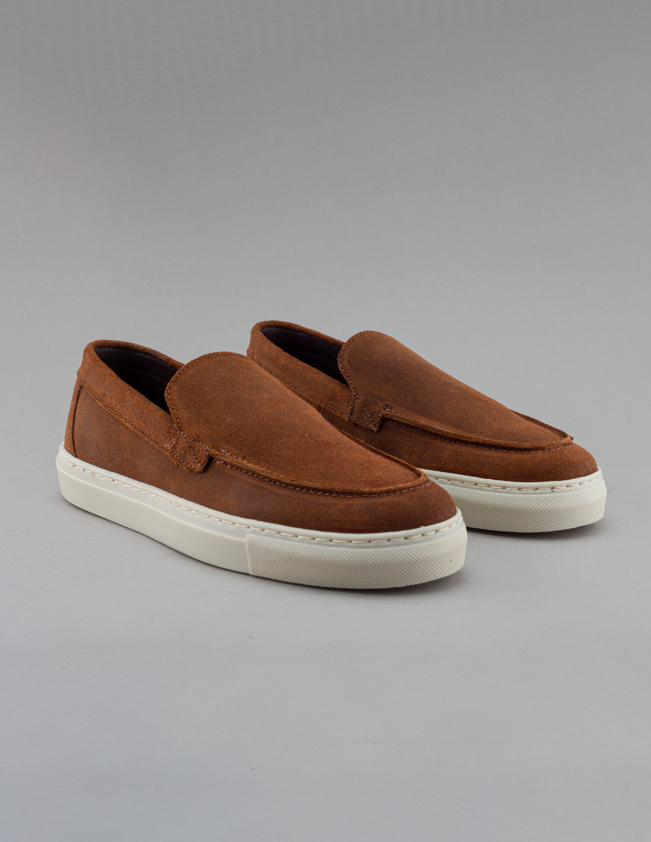 Foto 8 pulgar | Zapato Mocasín Tipo Sneaker Para Hombre En Gamuza Encerada