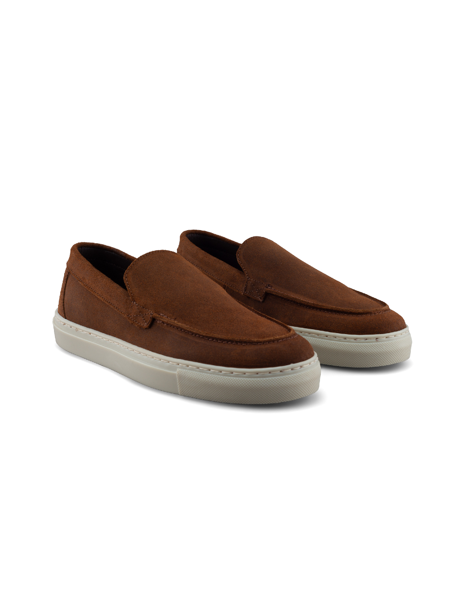 Foto 9 pulgar | Zapato Mocasín Tipo Sneaker Para Hombre En Gamuza Encerada