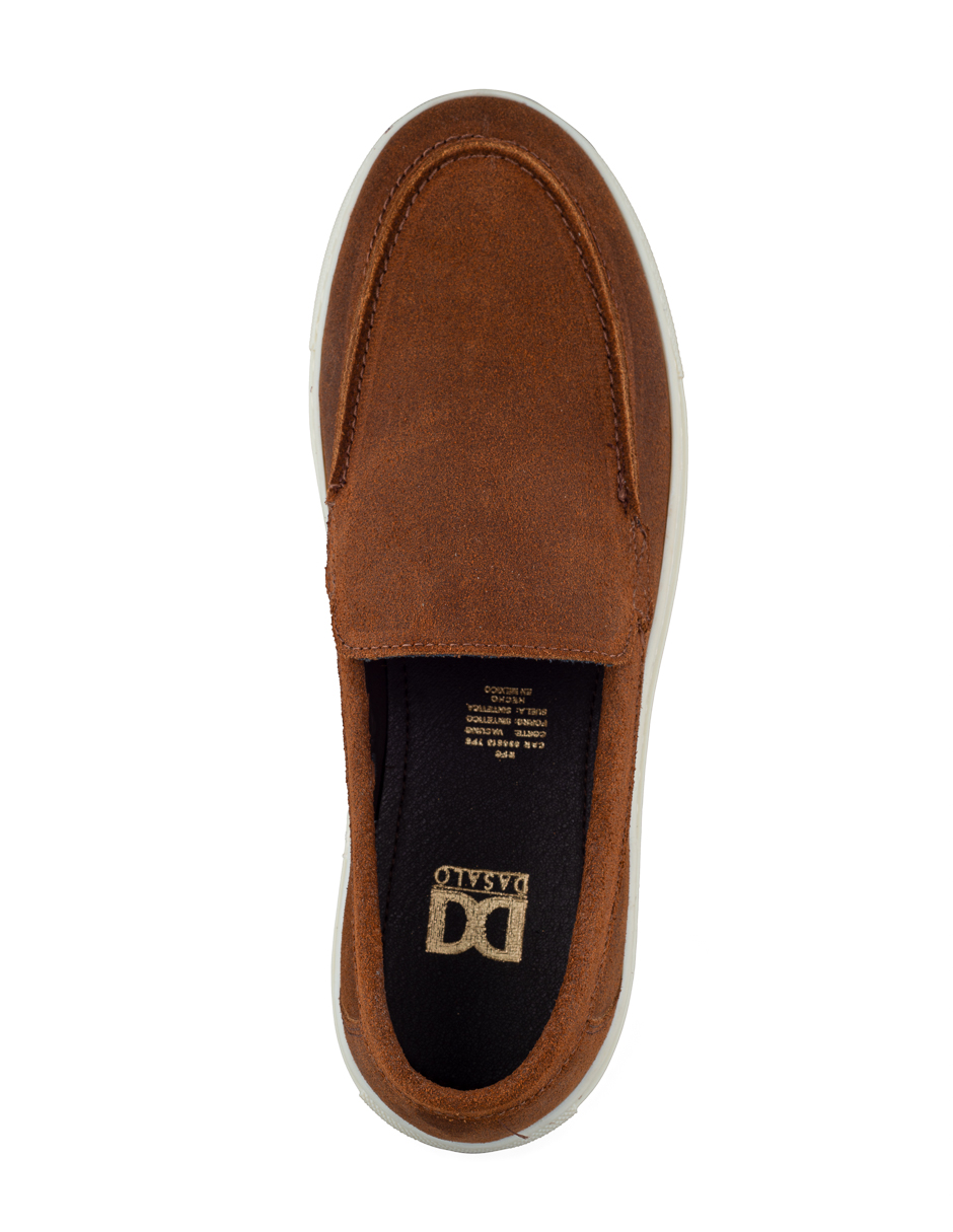 Foto 6 pulgar | Mocasín De Gamuza Café Para Hombre Con Suela Ligera Y Diseño Slip-on