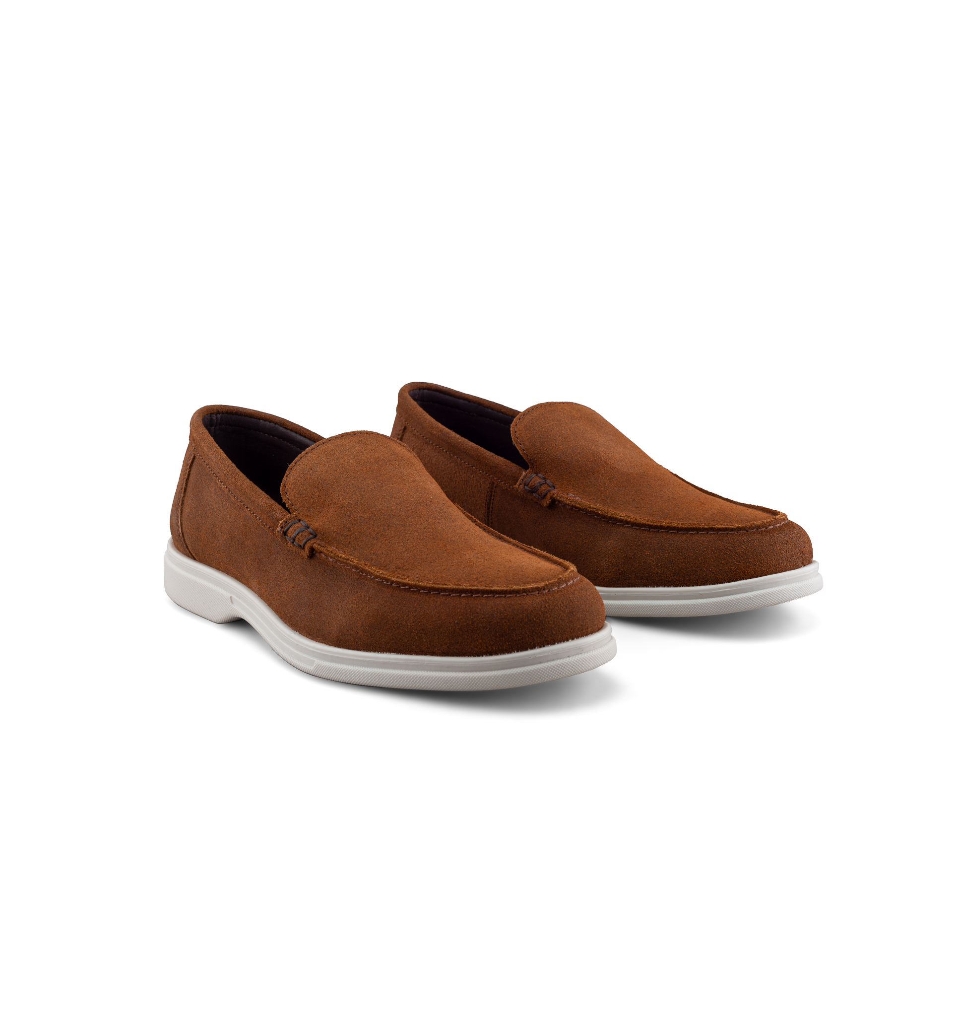 Foto 7 pulgar | Mocasín De Gamuza Café Para Hombre Con Suela Ligera Y Diseño Slip-on