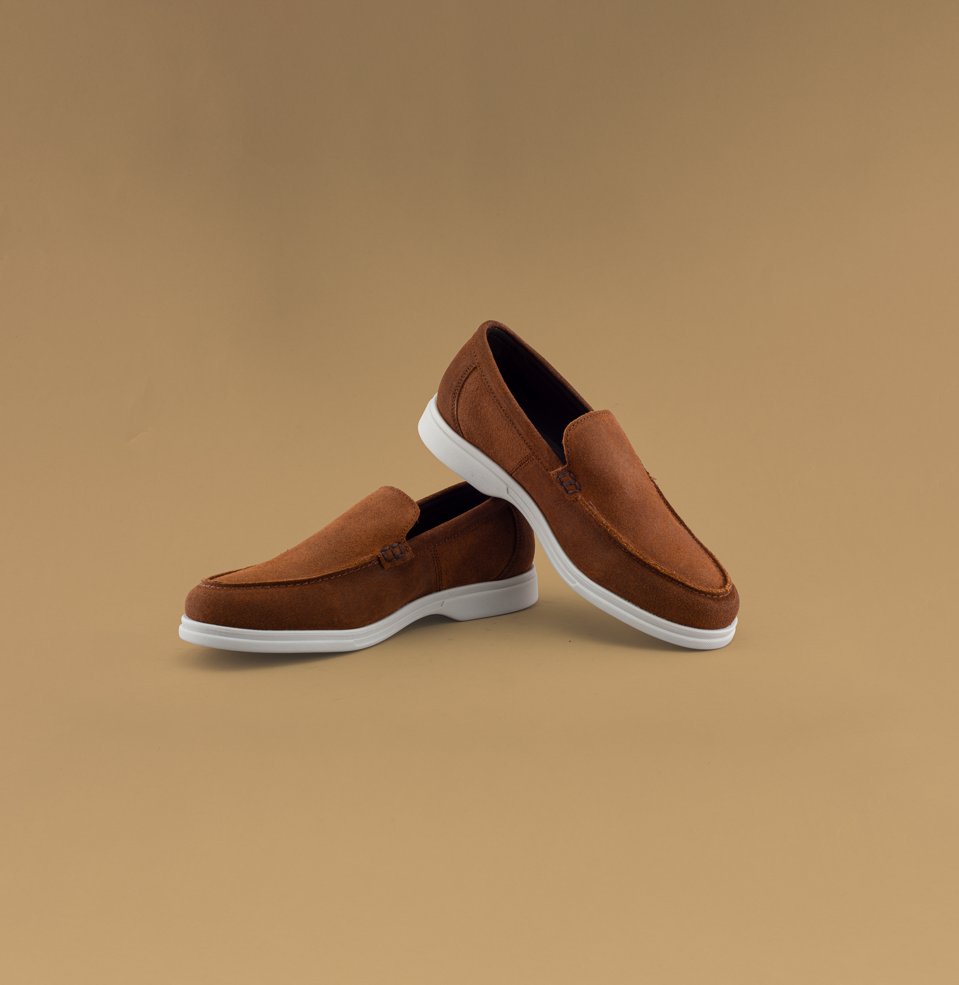 Foto 8 pulgar | Mocasín De Gamuza Café Para Hombre Con Suela Ligera Y Diseño Slip-on