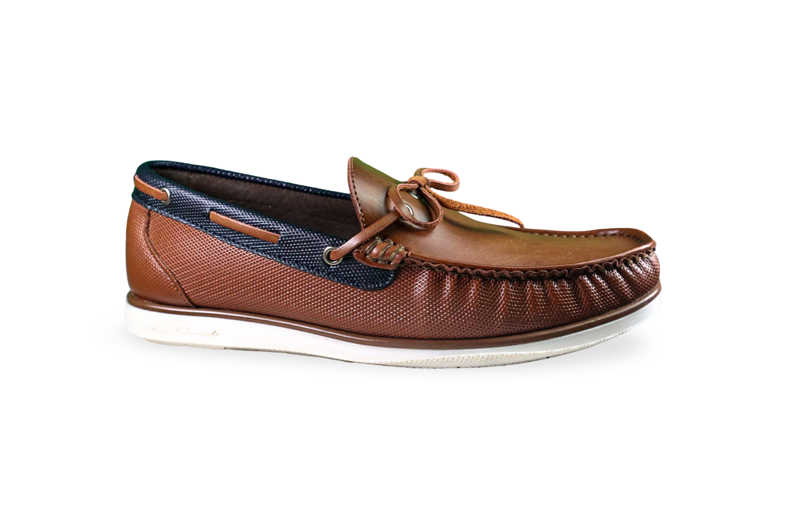 Foto 2 pulgar | Mocasín Náutico Hombre Benissimo 3605 Piel Café Casual