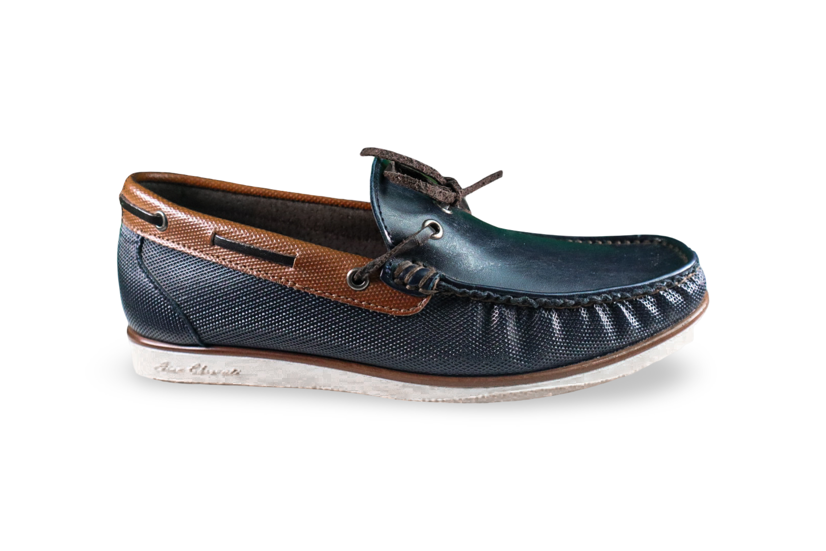 Foto 2 pulgar | Mocasín Náutico Hombre Benissimo 3605 Azul Marino Piel