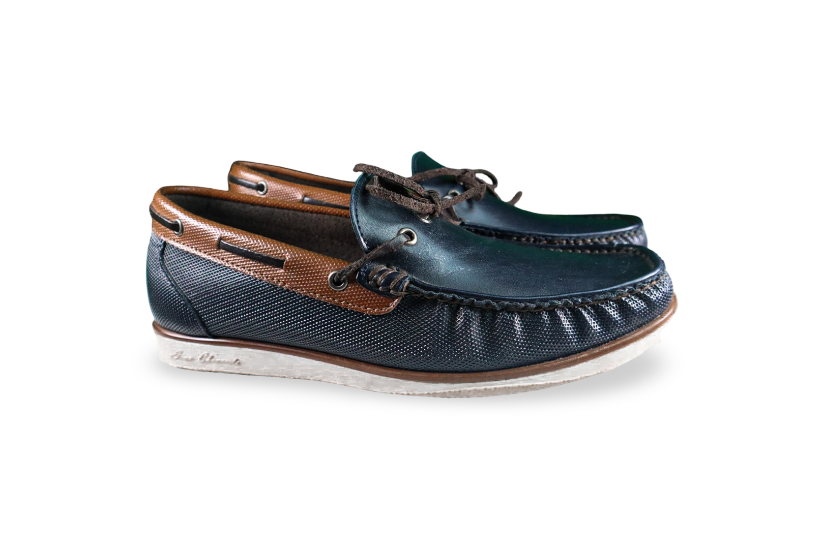 Foto 3 pulgar | Mocasín Náutico Hombre Benissimo 3605 Azul Marino Piel