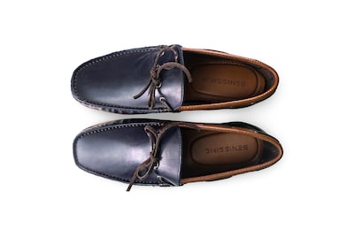 Foto 4 | Mocasín Náutico Hombre Benissimo 3605 Azul Marino Piel
