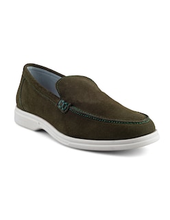 Foto 1 | Mocasín Verde De Gamuza Para Hombre Con Suela Flexible