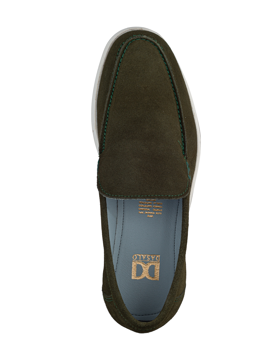 Foto 6 pulgar | Mocasín Verde De Gamuza Para Hombre Con Suela Flexible