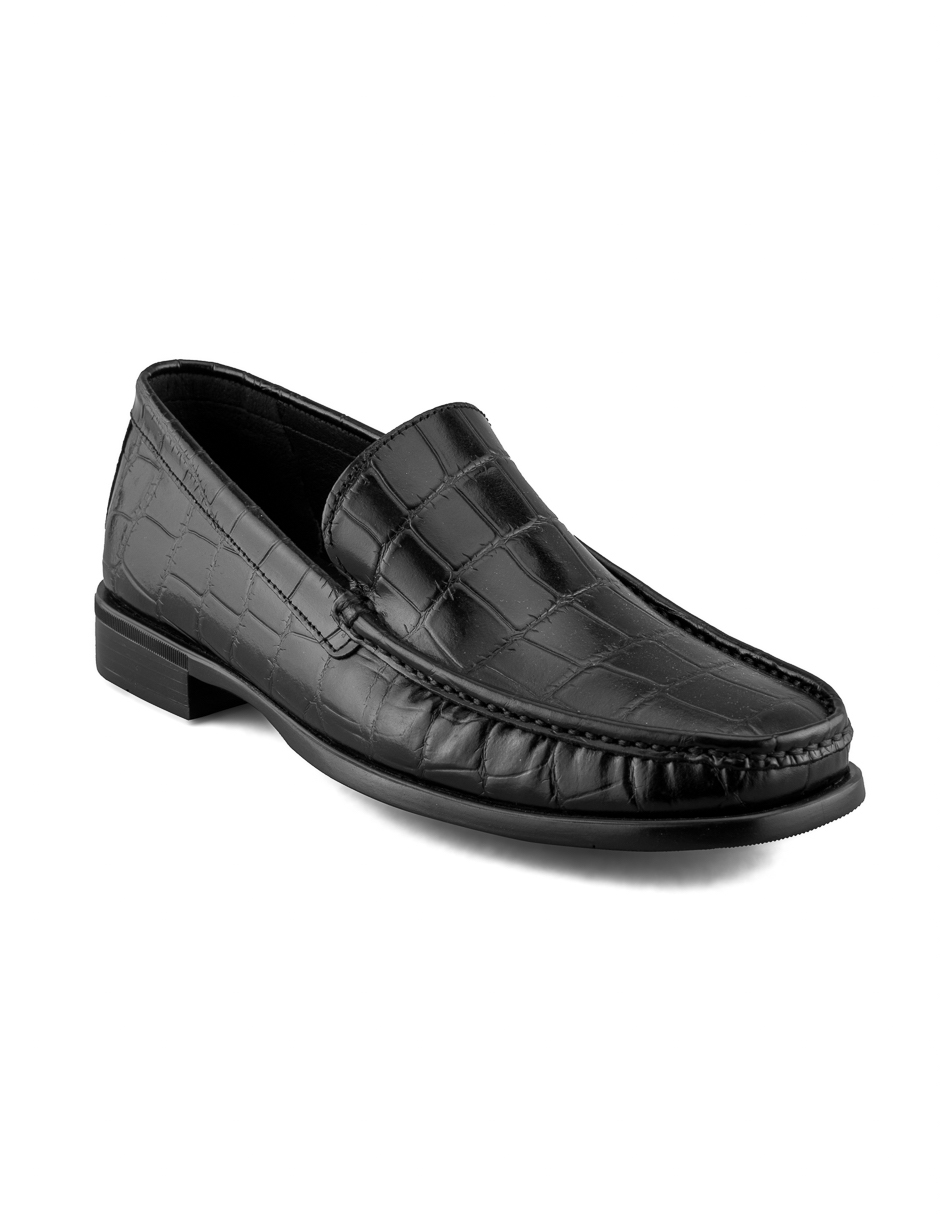 Foto 2 pulgar | Mocasín De Piel Vacuno Negro Para Hombre