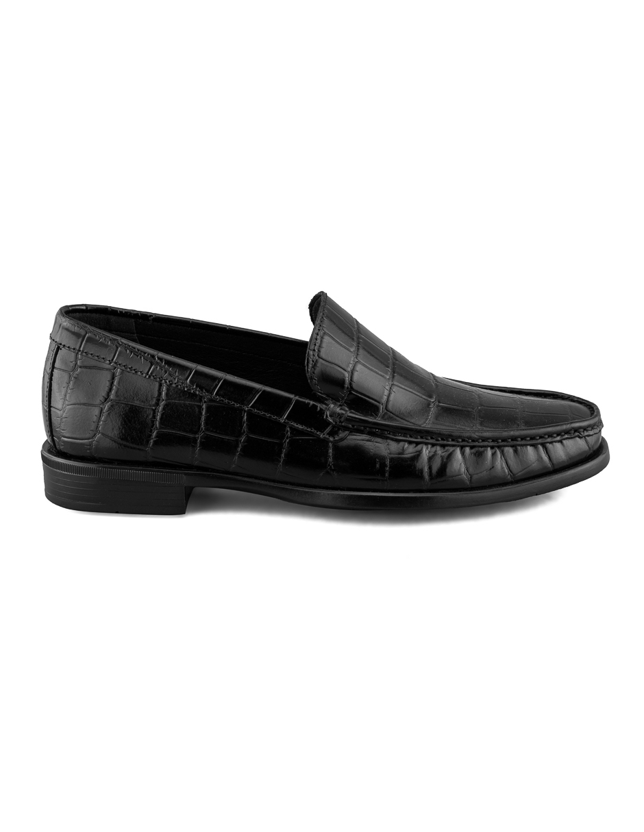 Foto 3 pulgar | Mocasín De Piel Vacuno Negro Para Hombre