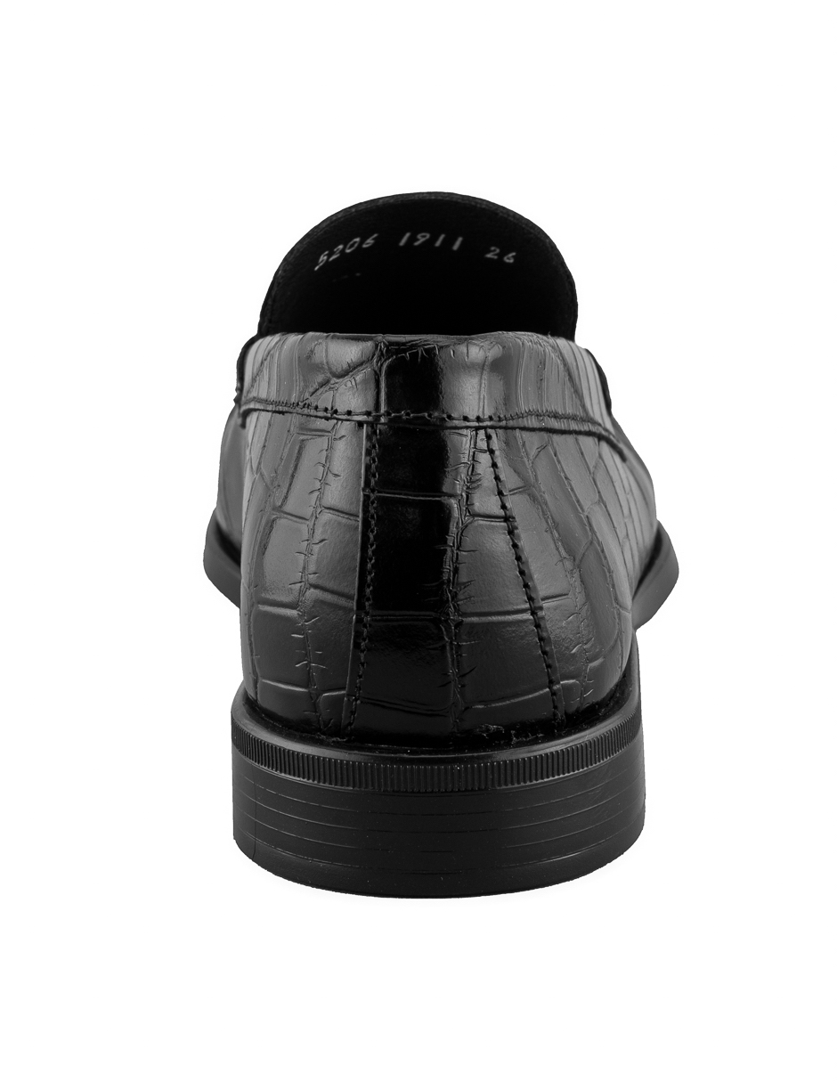 Foto 4 pulgar | Mocasín De Piel Vacuno Negro Para Hombre