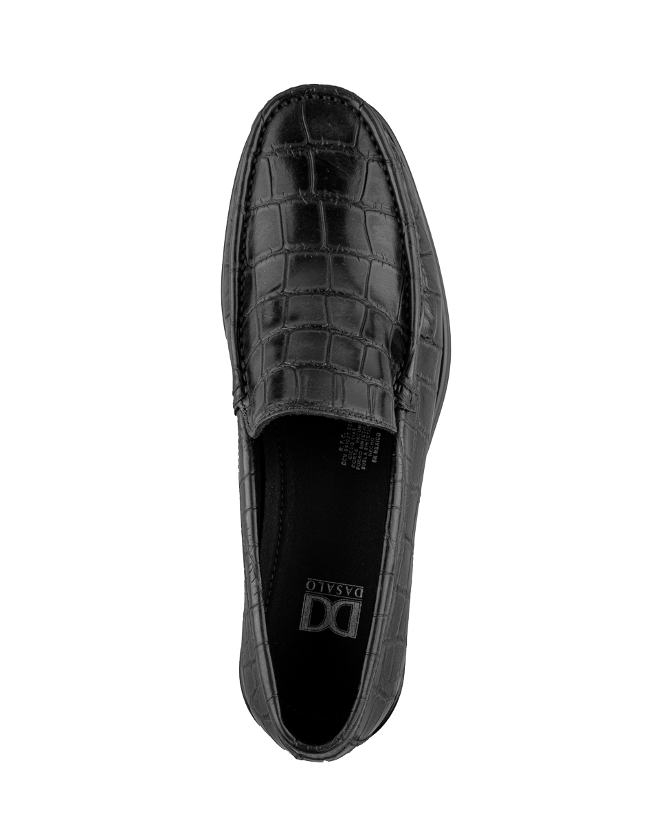 Foto 6 pulgar | Mocasín De Piel Vacuno Negro Para Hombre