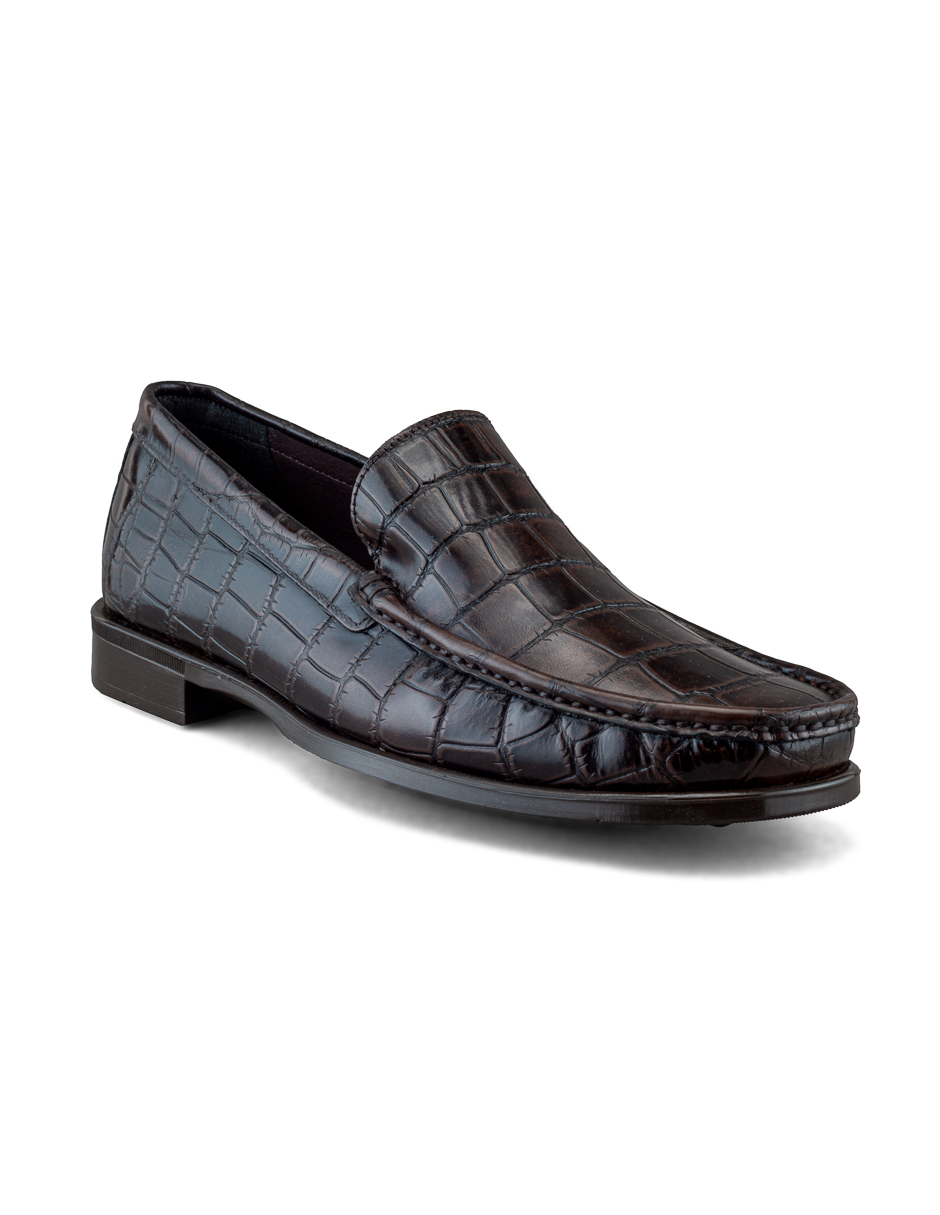 Foto 2 pulgar | Mocasín De Piel Vacuno Café Oscuro Para Hombre