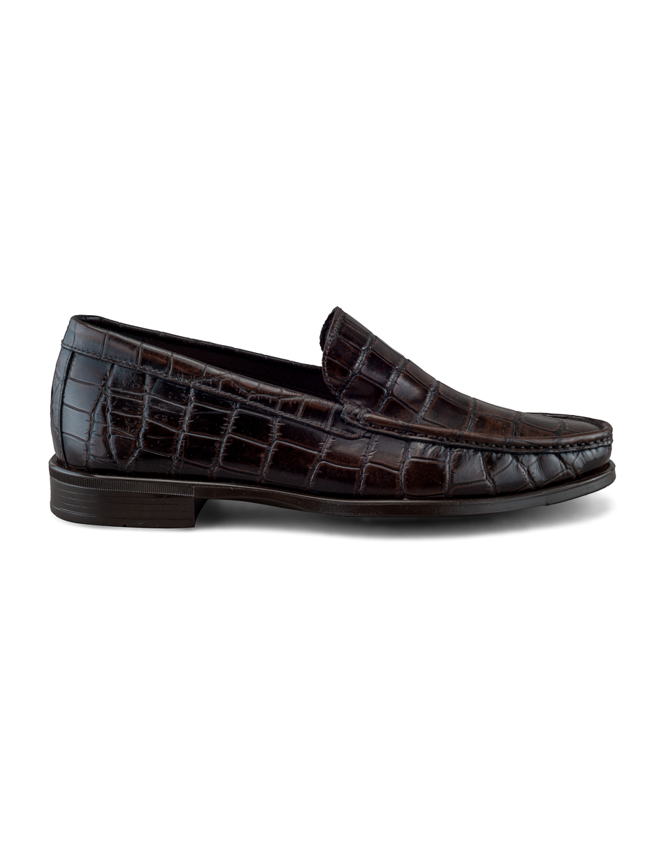 Foto 3 pulgar | Mocasín De Piel Vacuno Café Oscuro Para Hombre
