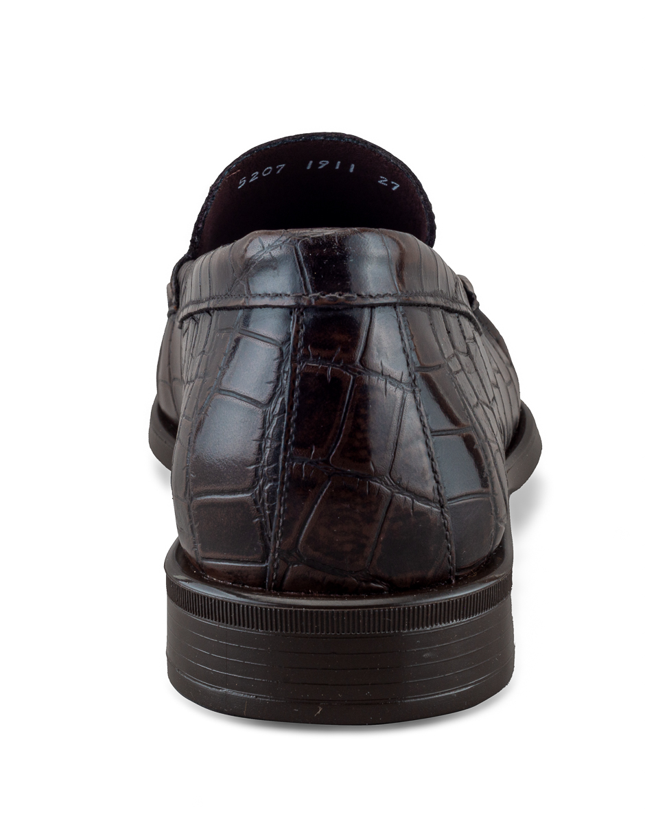 Foto 4 pulgar | Mocasín De Piel Vacuno Café Oscuro Para Hombre