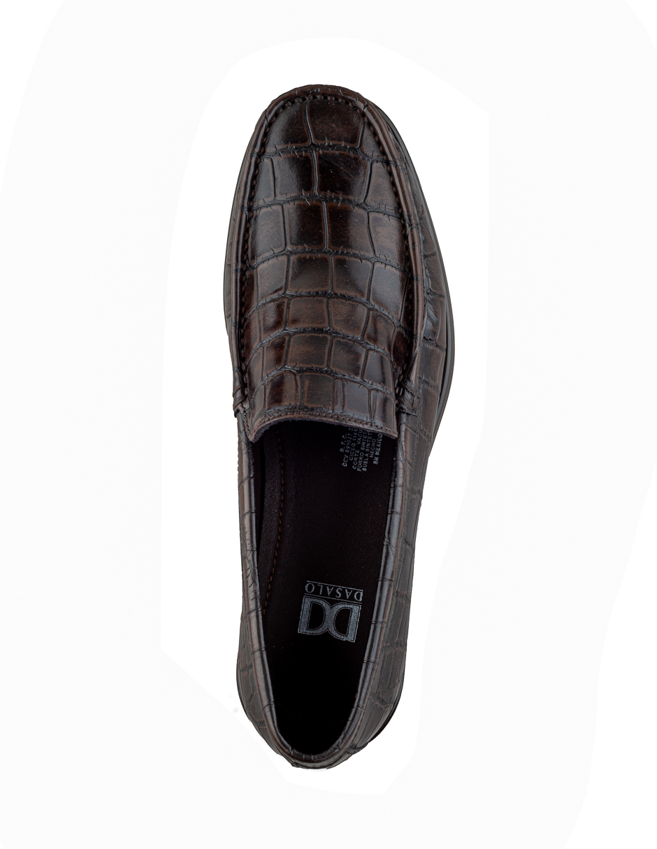 Foto 6 pulgar | Mocasín De Piel Vacuno Café Oscuro Para Hombre