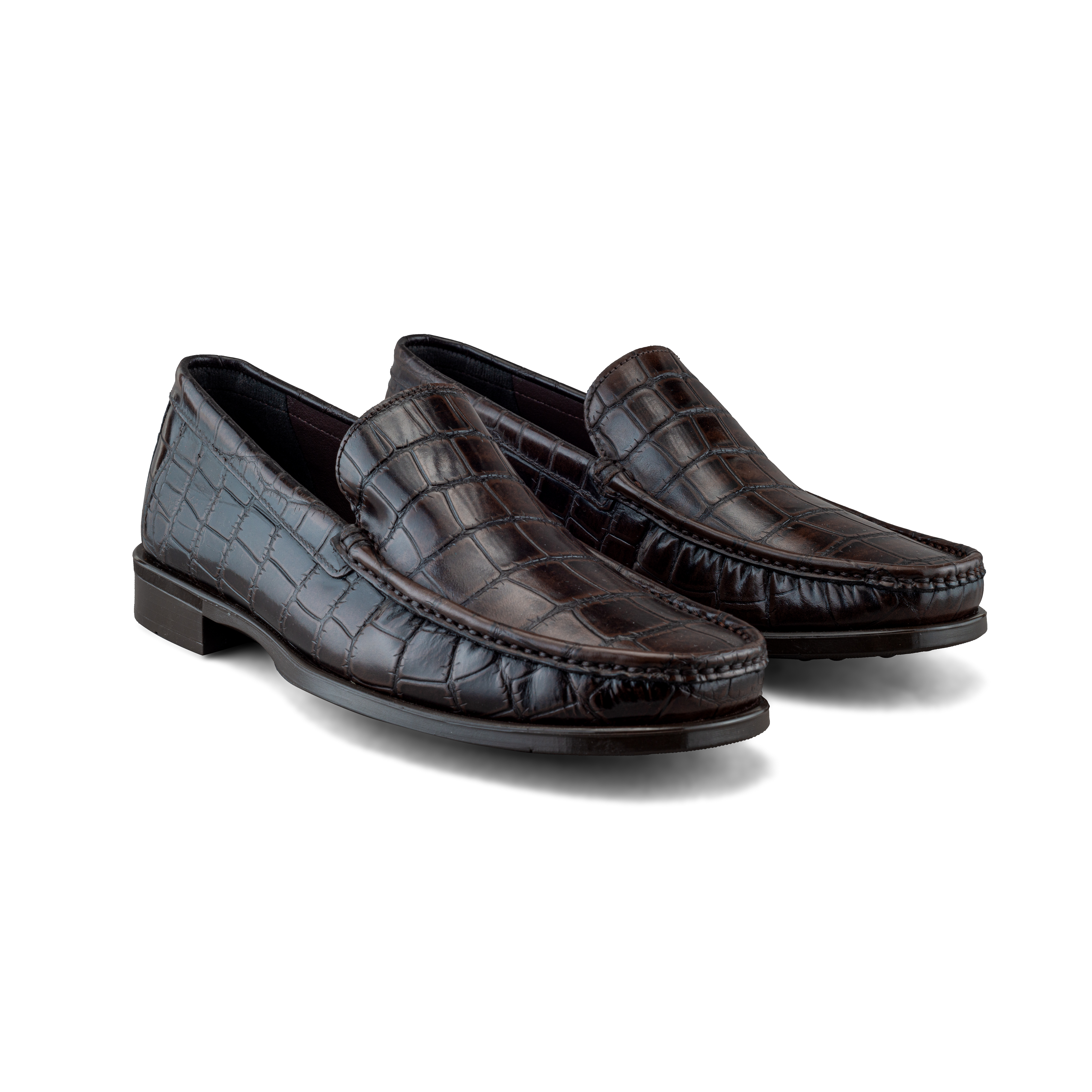 Foto 6 | Mocasín De Piel Vacuno Café Oscuro Para Hombre