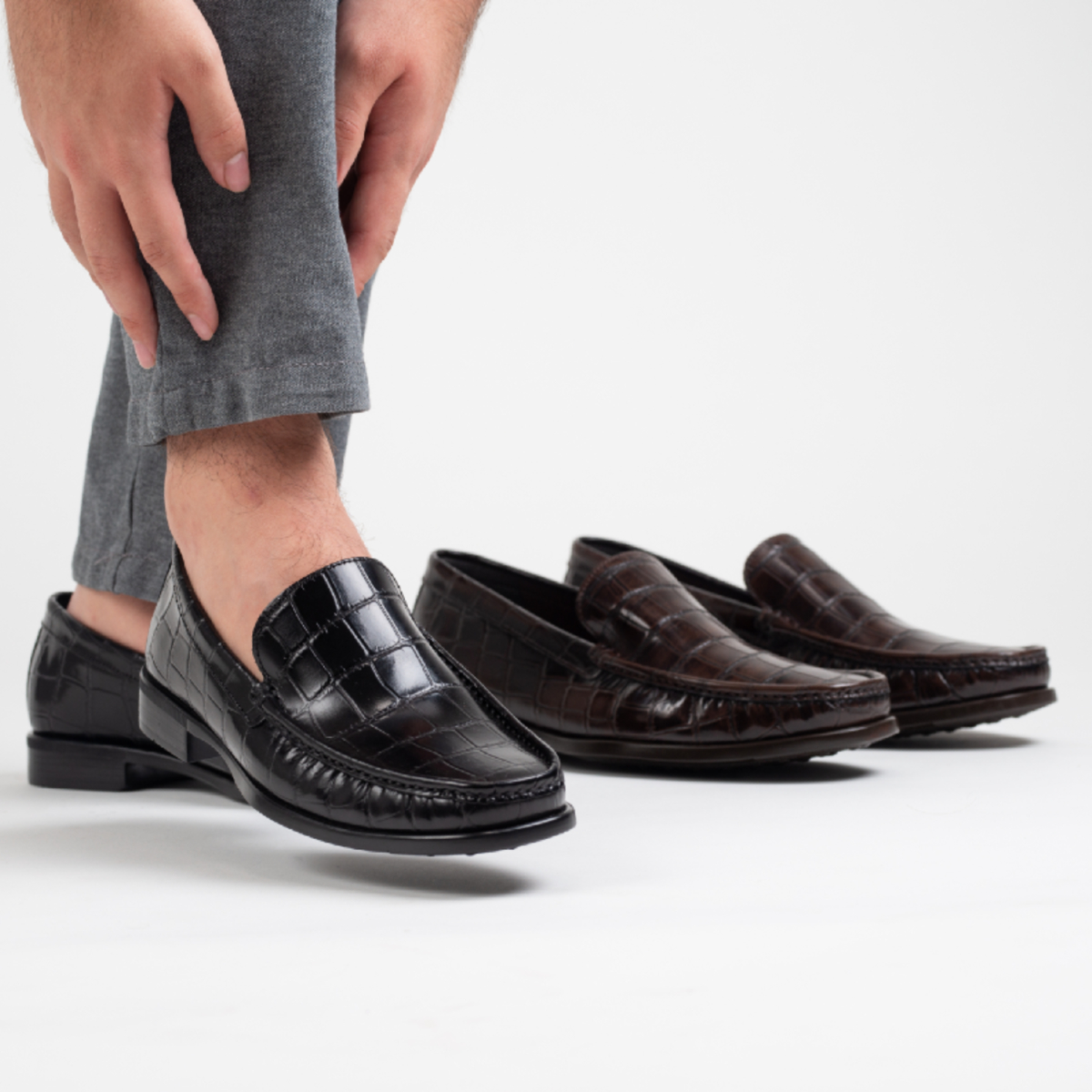 Foto 8 pulgar | Mocasín De Piel Vacuno Café Oscuro Para Hombre