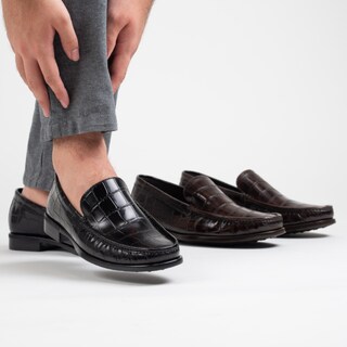 Foto 7 | Mocasín De Piel Vacuno Café Oscuro Para Hombre