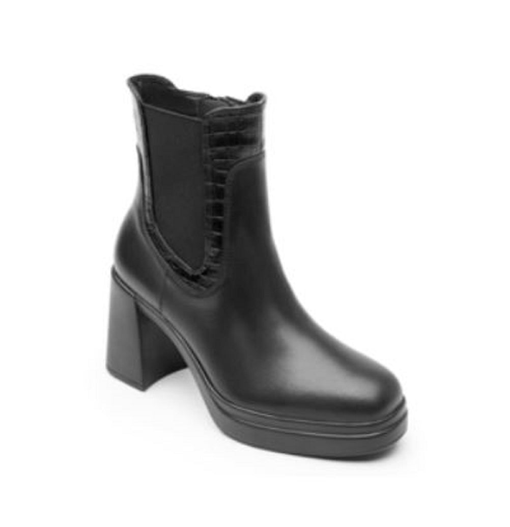 Foto 2 pulgar | Botas para Mujer Flexi Platarforma Negro