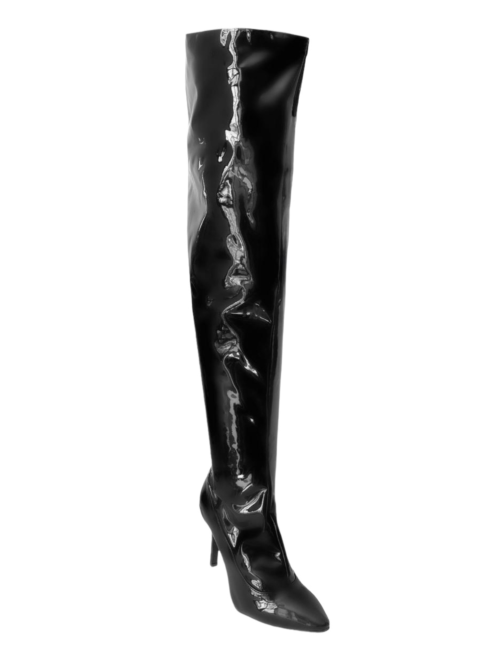 Foto 3 pulgar | Botas Largas Malabis Negras para Mujer