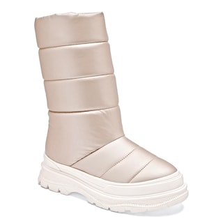 Foto 1 | Lady One Bota Con Peluche Para Mujer Beige, Código 120822-e