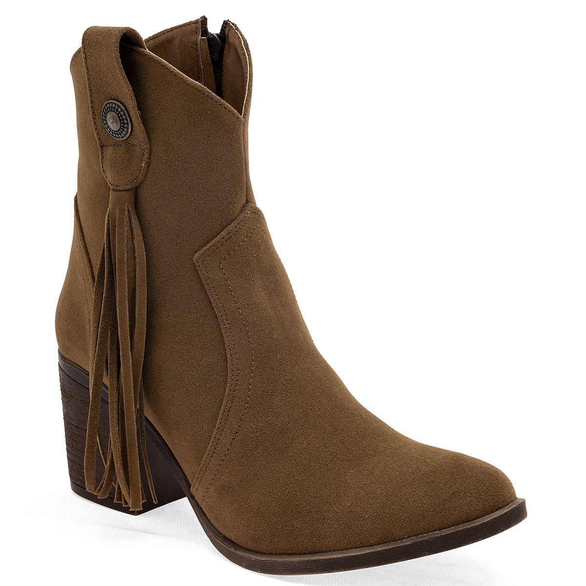 Botas con Peluche Giselle Camel para Mujer