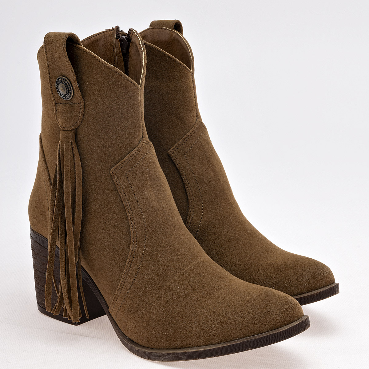 Foto 2 | Botas con Peluche Giselle Camel para Mujer