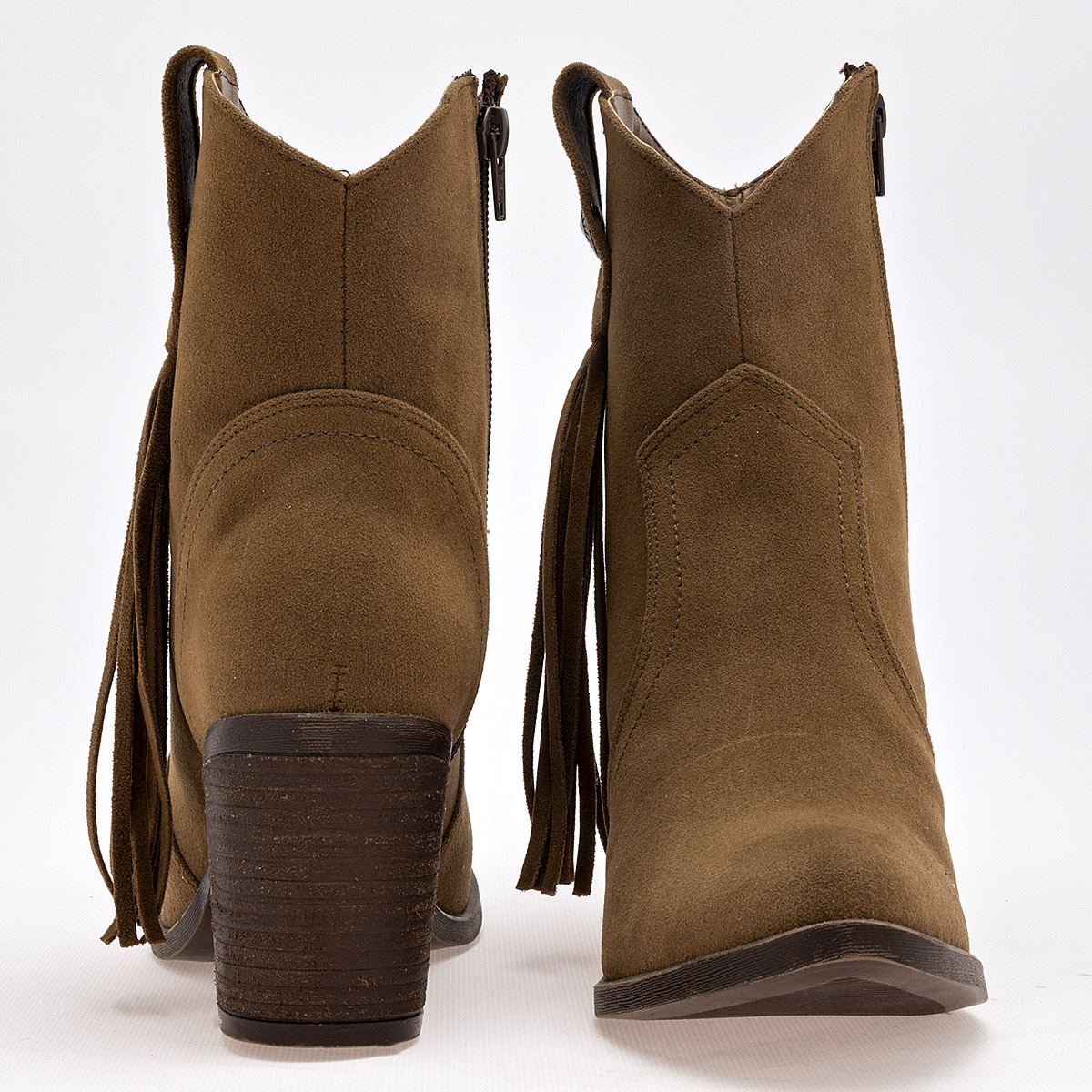 Foto 4 pulgar | Botas con Peluche Giselle Camel para Mujer