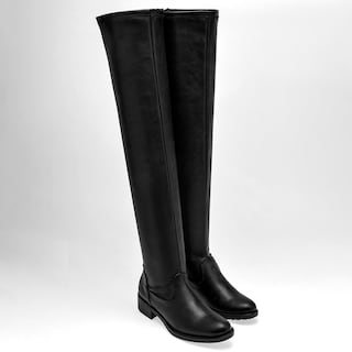 Foto 2 | Botas Catalina Negras para Mujer