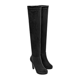 Foto 2 | Botas Pietro Alessandro Negras para Mujer