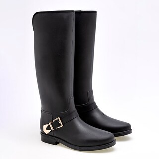 Foto 2 | Botas de Lluvia Top Moda Negras para Mujer