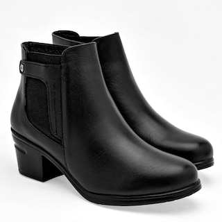 Foto 2 | Botines Mora Confort Negros para Mujer
