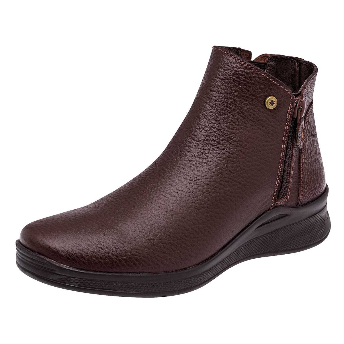 Foto 2 pulgar | Botines Moramora 105730-1 Vino para Mujer