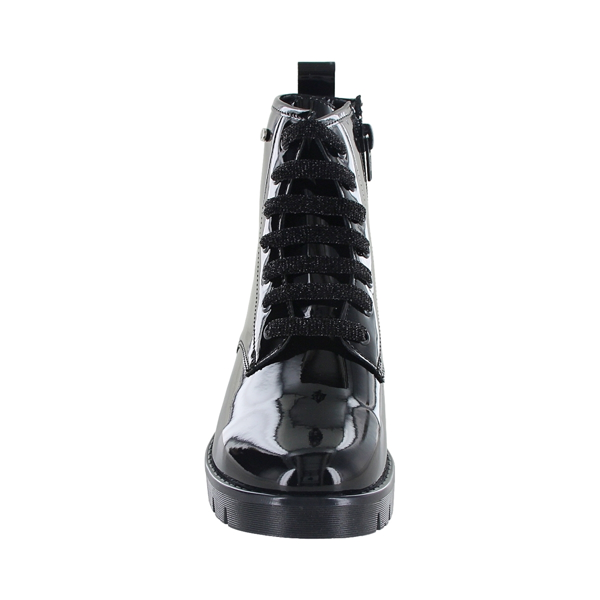 Foto 4 pulgar | Coqueta Botín Para Mujer Negro Charol, Código 105960-2