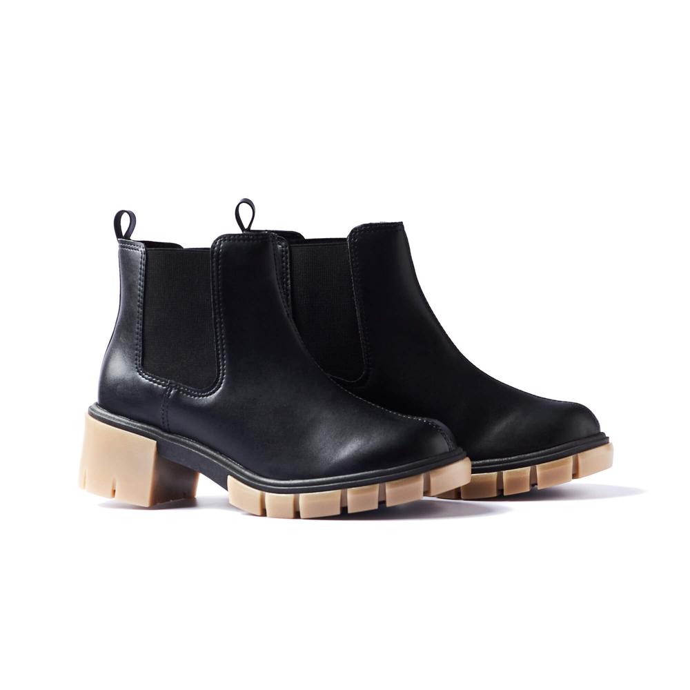 Foto 5 | Bota Chelsea Moleca Dalia Elastico Negro Para Mujer