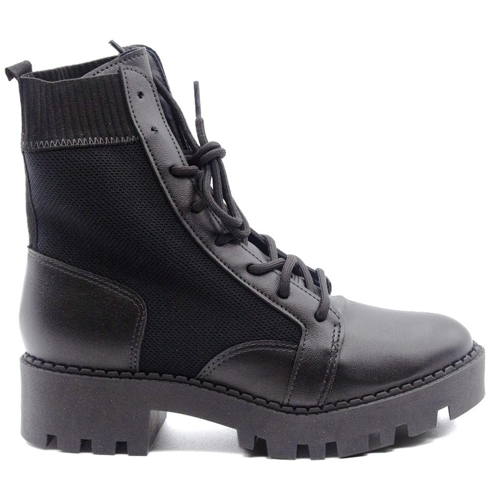 Combat Boot Para Mujer Moleca Dalina Urban Negro