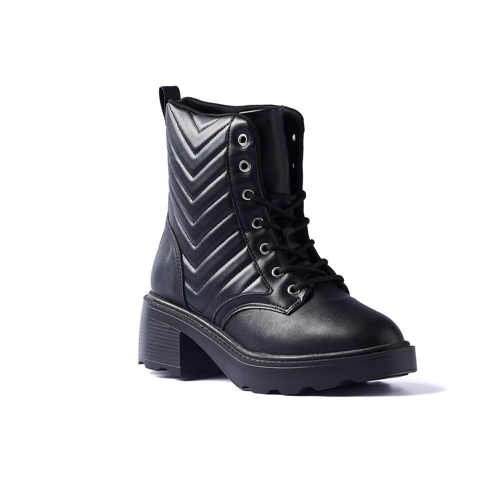 Foto 3 pulgar | Combat Boot Vizzano Saula Napa Negro para Mujer