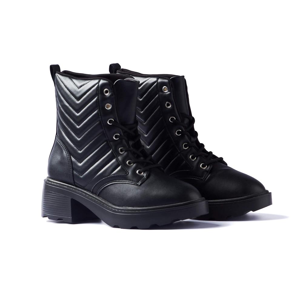 Foto 6 pulgar | Combat Boot Vizzano Saula Napa Negro para Mujer