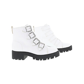 Foto 2 | Botines Moleca Blancas para Mujer