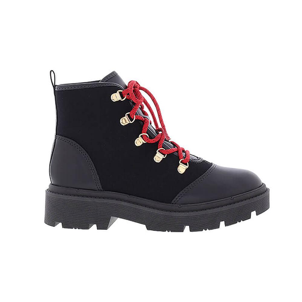 Combat Boot Beira Rio Ritva Sinder Negro para Mujer