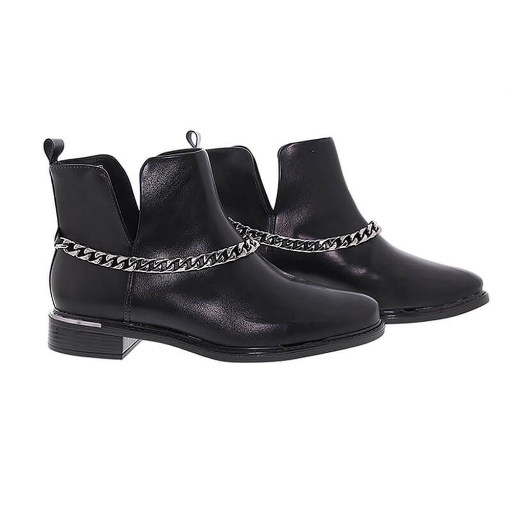 Foto 4 pulgar | Calzado Combat Boot Vizzano Shafira Cadena Negro para Mujer