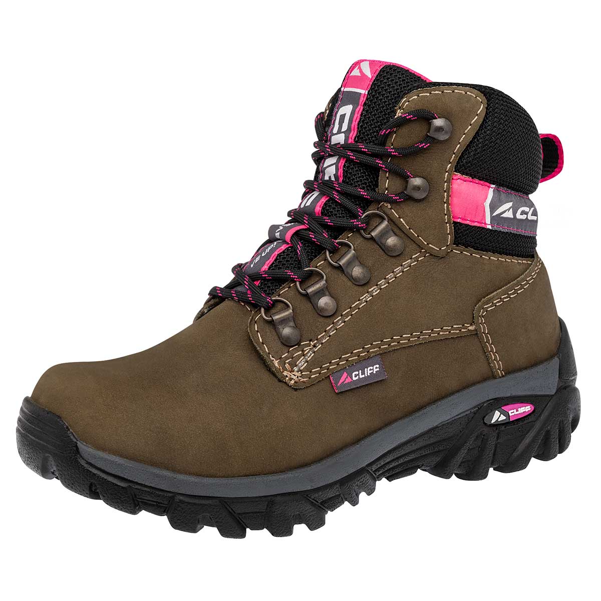 Zapato para Hiking Cliff Verde Olivo para Mujer