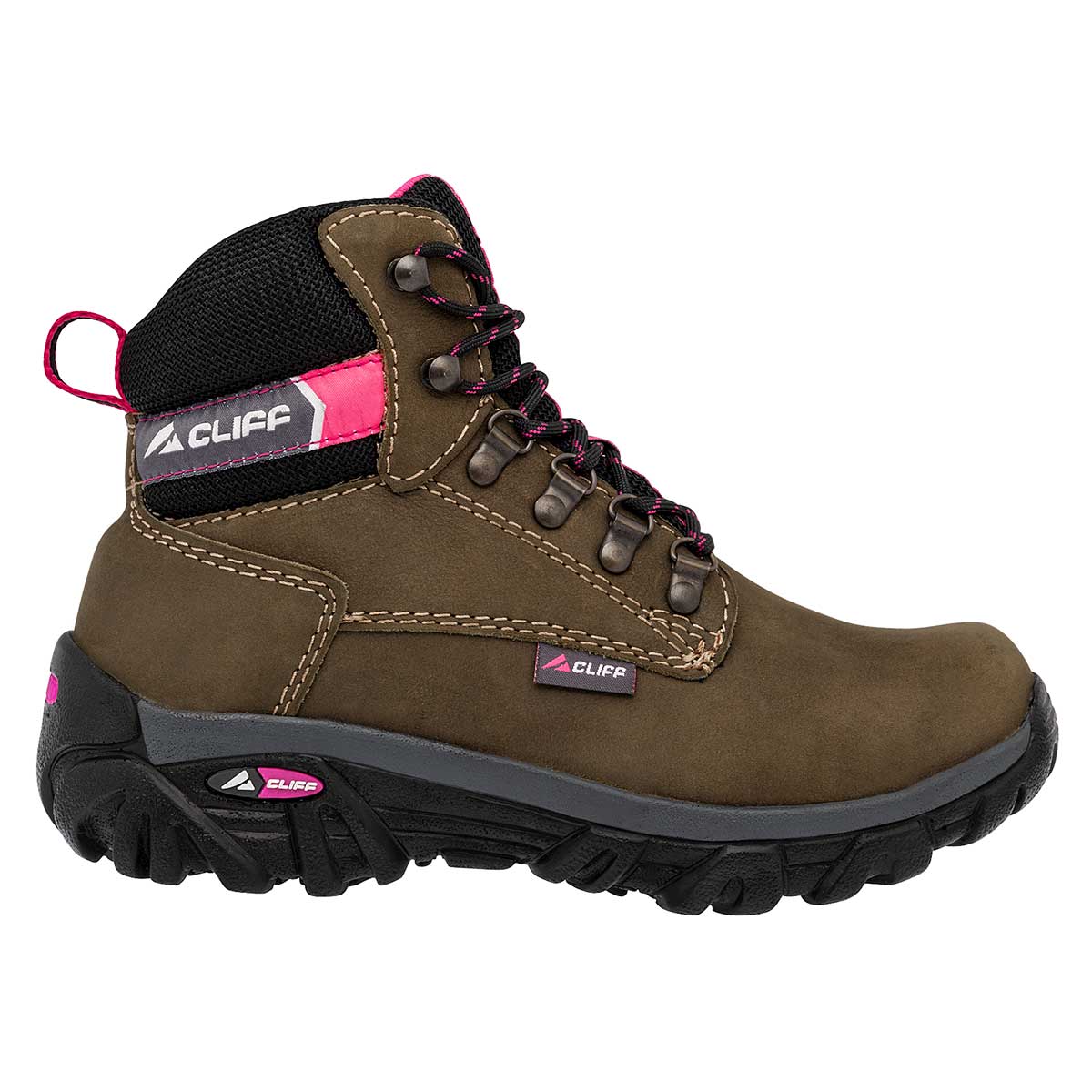 Foto 4 pulgar | Zapato para Hiking Cliff Verde Olivo para Mujer