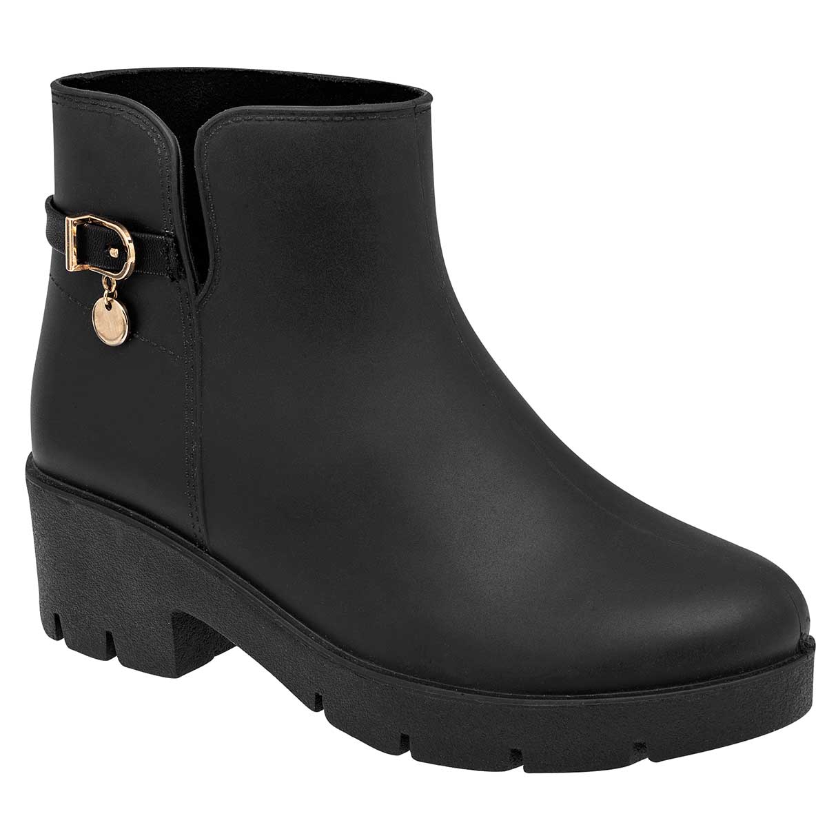 Foto 2 pulgar | Top Moda Botas De Lluvia Para Mujer Negro, Impermeable, Código 112886-1