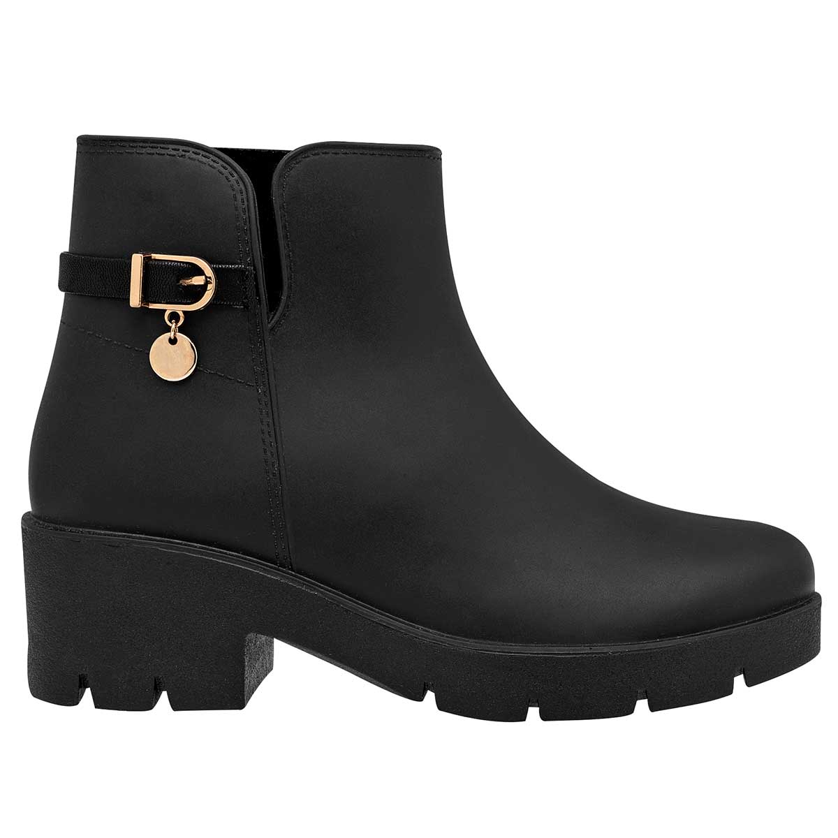 Foto 4 pulgar | Top Moda Botas De Lluvia Para Mujer Negro, Impermeable, Código 112886-1