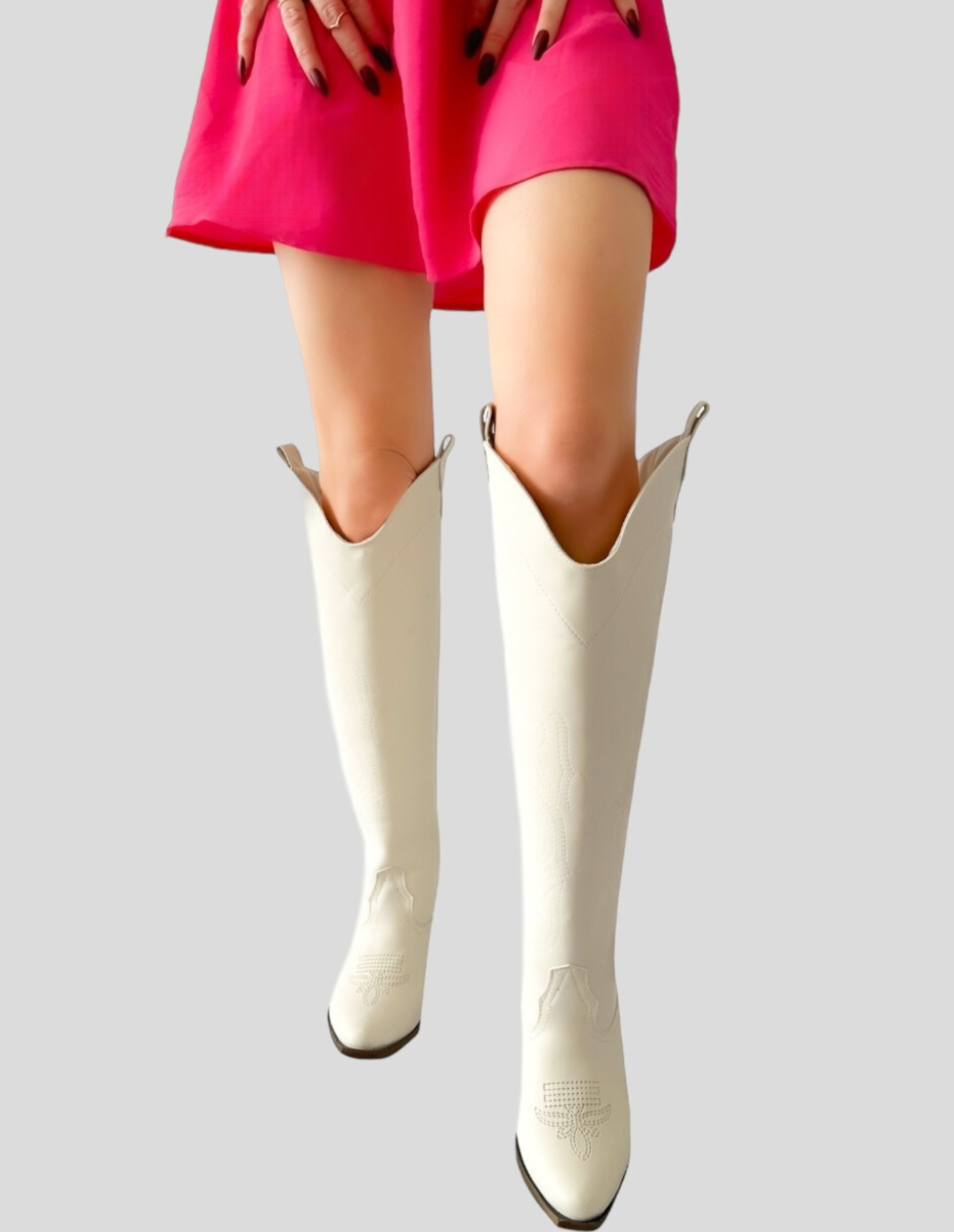 Foto 5 pulgar | Botas Malabis Blancas para Mujer