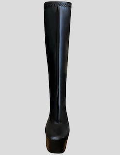 Foto 5 | Botas De Plataforma Para Mujer Malabis Bot-1020 Color Negro Debajo La Rodilla