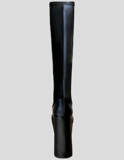 Foto 6 | Botas De Plataforma Para Mujer Malabis Bot-1020 Color Negro Debajo La Rodilla