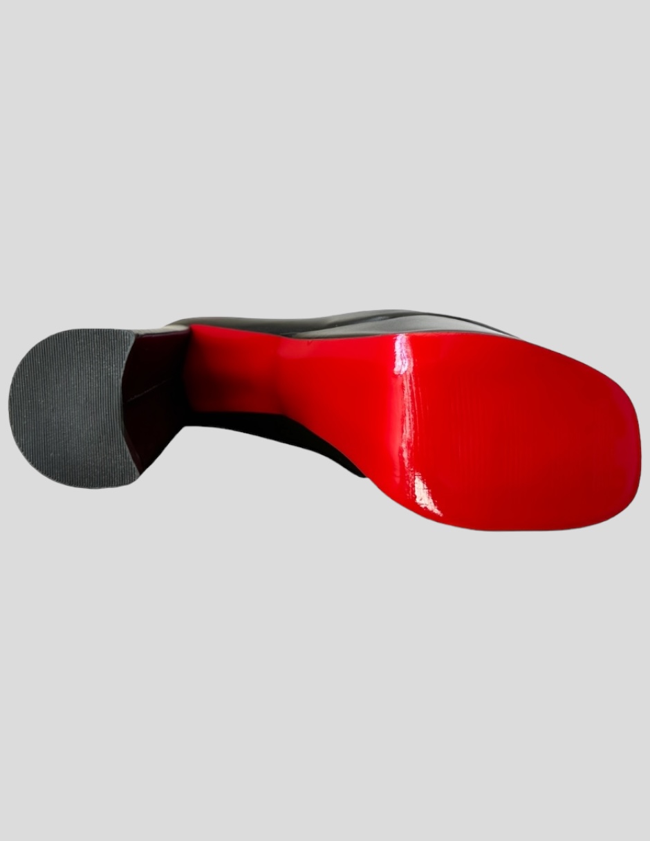 Foto 8 pulgar | Botas De Plataforma Para Mujer Malabis Bot-1020 Color Negro Debajo La Rodilla