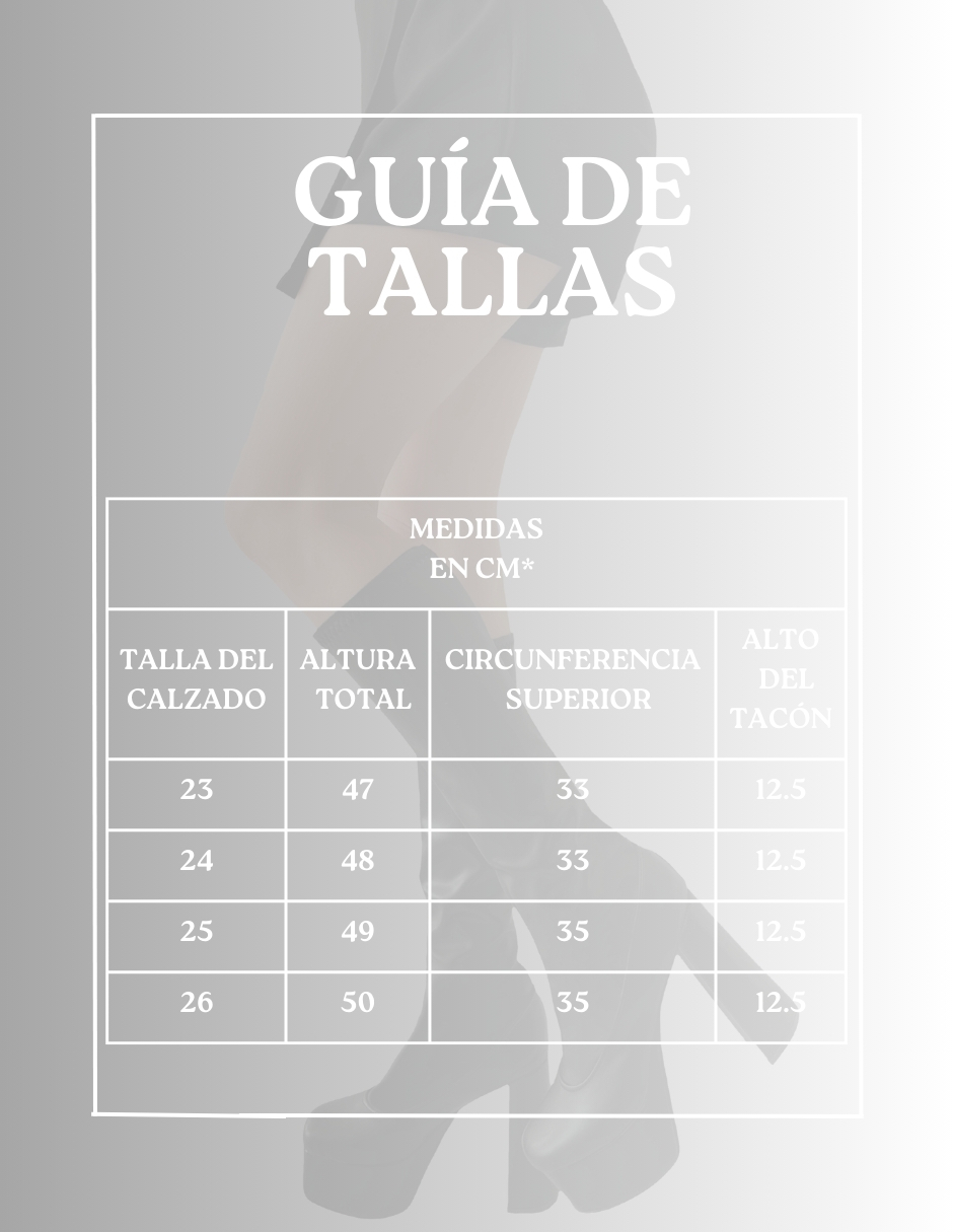Foto 8 | Botas De Plataforma Para Mujer Malabis Bot-1020 Color Negro Debajo La Rodilla